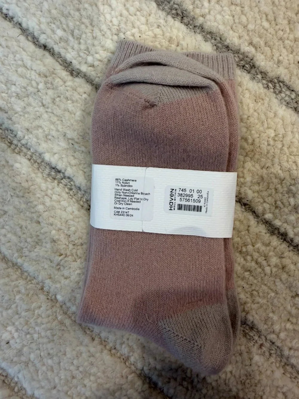 Cashmere Colorblock Socks